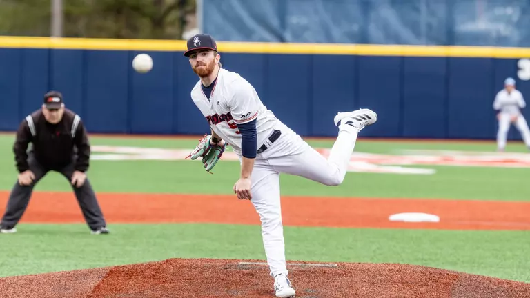 Giordano Collects Ninth Victory; Six Homers Fuel Spider Baseball in Win Over Flyers