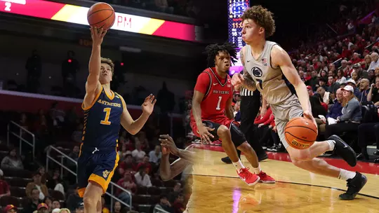 Side-by-side action shots of Derin Saran and Dominick Stewart