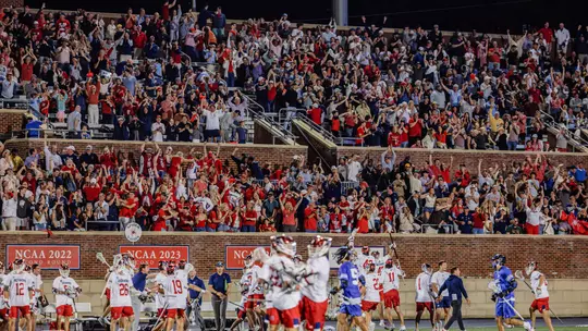 Fans during Richmond's NCAA Men's Lacrosse Tournament game