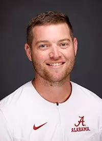 Alabama softball assistant coach Lance McMahon 2023-24 headshot
