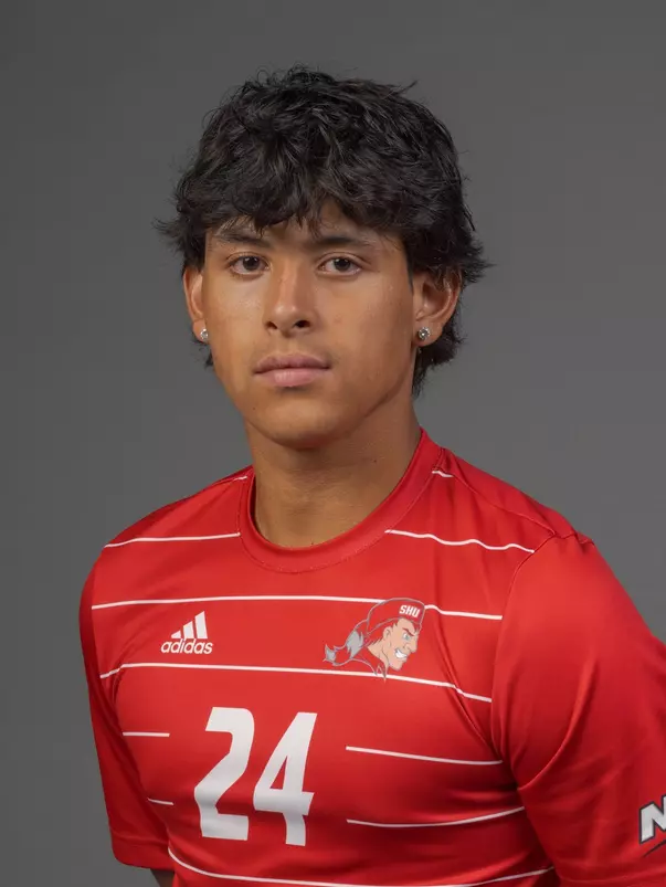 Alejandro Woelpe. The SHU Men's Soccer team photos taken at the Pitt Center, Sacred Heart University, Fairfield CT. Wednesday, August 9, 2023. Photo by: Mark F. Conrad