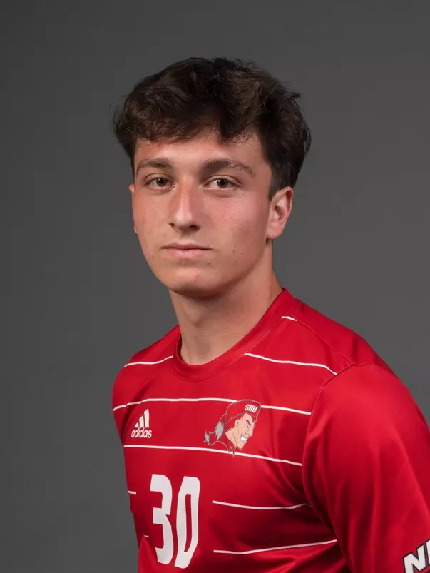 Gianluca Lanzilli. The SHU Men's Soccer team photos taken at the Pitt Center, Sacred Heart University, Fairfield CT. Wednesday, August 9, 2023. Photo by: Mark F. Conrad