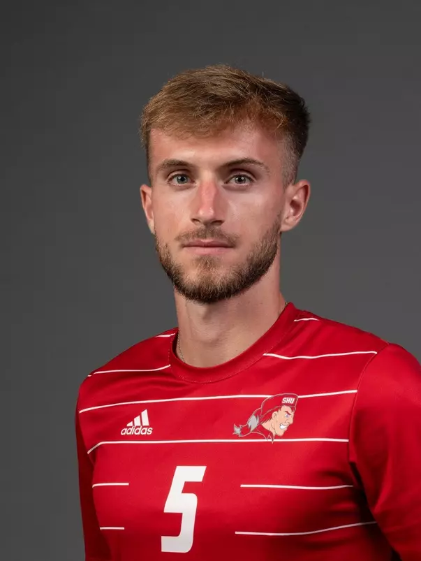 Etienne Murugarren . The SHU Men's Soccer team photos taken at the Pitt Center, Sacred Heart University, Fairfield CT. Wednesday, August 9, 2023. Photo by: Mark F. Conrad
