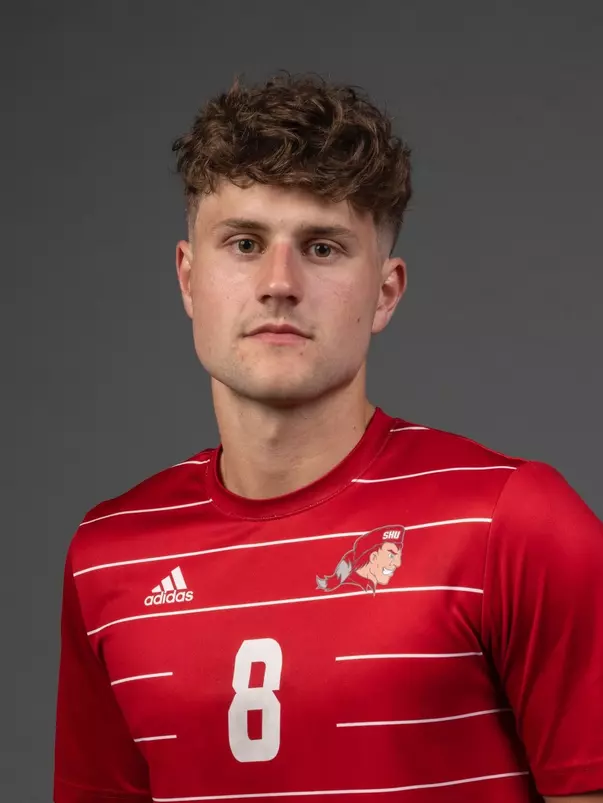 William Pearce. The SHU Men's Soccer team photos taken at the Pitt Center, Sacred Heart University, Fairfield CT. Wednesday, August 9, 2023. Photo by: Mark F. Conrad