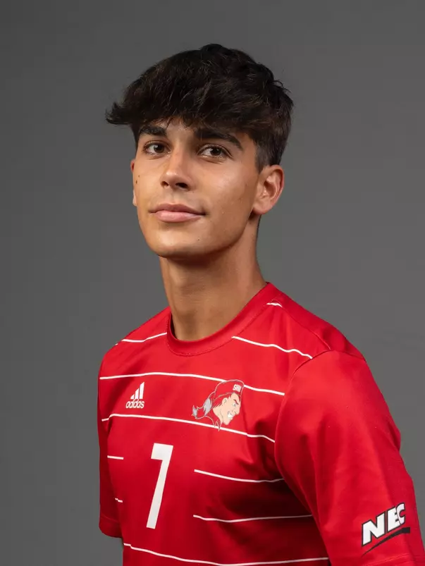 David Garcia Gallego.The SHU Men's Soccer team photos taken at the Pitt Center, Sacred Heart University, Fairfield CT. Wednesday, August 9, 2023. Photo by: Mark F. Conrad