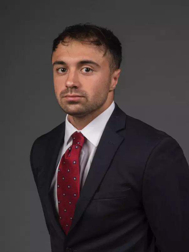 Christian Russo. he SHU Football team photos taken at the Bobby Valentine Recreation and Health Center, Sacred Heart University, Fairfield CT. Thursday, August 10, 2023. Photo by: Mark F. Conrad