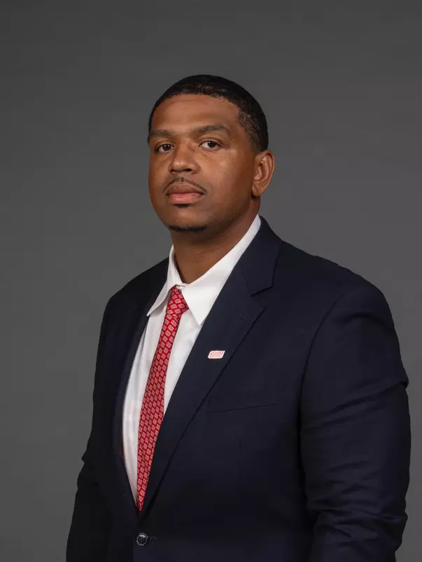 Coach Nigel Madison. The SHU Football team photos taken at the Bobby Valentine Recreation and Health Center, Sacred Heart University, Fairfield CT. Thursday, August 10, 2023. Photo by: Mark F. Conrad