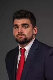 Spencer Burke. The SHU Football team photos taken at the Bobby Valentine Recreation and Health Center, Sacred Heart University, Fairfield CT. Thursday, August 10, 2023. Photo by: Mark F. Conrad
