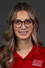 Nicole Albert. The SHU Equestrian Team photos taken at the Loris Forum in the Martire Center for the Liberal Arts, Sacred Heart University, Fairfield, CT. Friday, September 8, 2023. Photo by: Mark F. Conrad