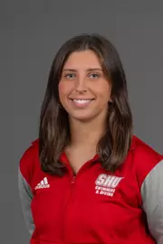 Christianna Tzepos. The SHU Women's Swimming & Diving team photos taken at the Bobby Valentine Health & Recreation Center, Sacred Heart University, Fairfield, CT. Wednesday, August 30, 2023. Photo by: Mark F. Conrad