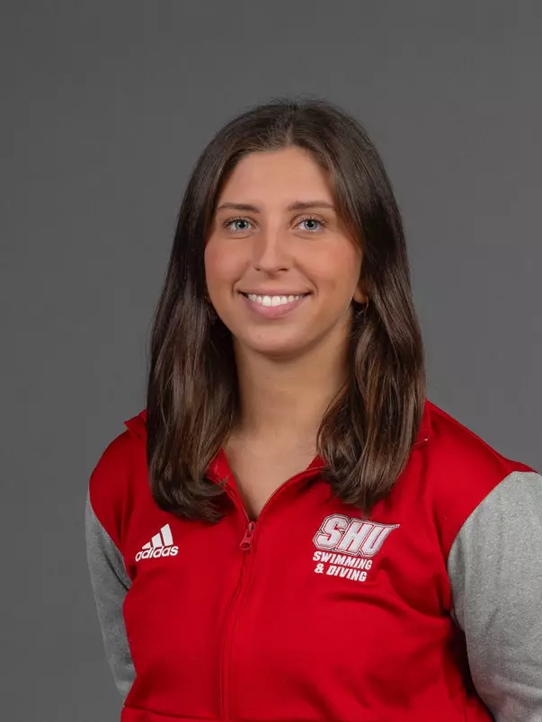 Christianna Tzepos. The SHU Women's Swimming & Diving team photos taken at the Bobby Valentine Health & Recreation Center, Sacred Heart University, Fairfield, CT. Wednesday, August 30, 2023. Photo by: Mark F. Conrad