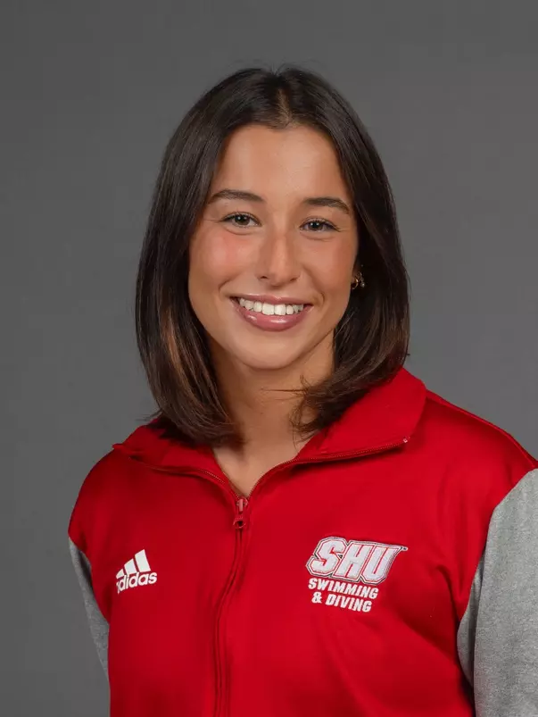 Ella Krikorian. The SHU Women's Swimming & Diving team photos taken at the Bobby Valentine Health & Recreation Center, Sacred Heart University, Fairfield, CT. Wednesday, August 30, 2023. Photo by: Mark F. Conrad