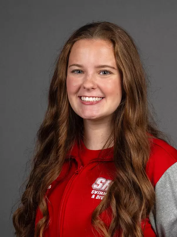 Ellen Kiessling-Wales. The SHU Women's Swimming & Diving team photos taken at the Bobby Valentine Health & Recreation Center, Sacred Heart University, Fairfield, CT. Wednesday, August 30, 2023. Photo by: Mark F. Conrad