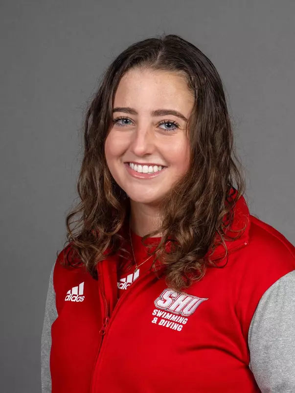 Kate Bell. The SHU Women's Swimming & Diving team photos taken at the Bobby Valentine Health & Recreation Center, Sacred Heart University, Fairfield, CT. Wednesday, August 30, 2023. Photo by: Mark F. Conrad