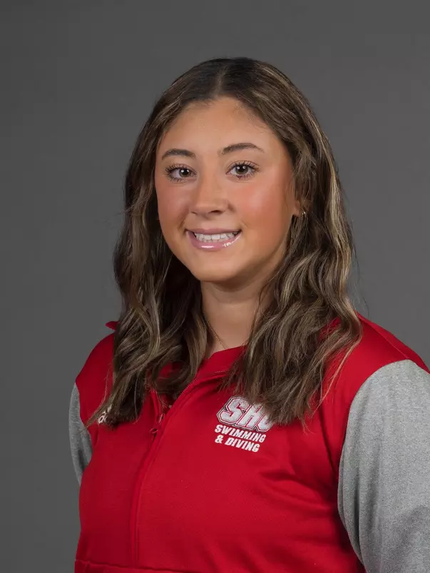 Leila Sofiane. The SHU Women's Swimming & Diving team photos taken at the Bobby Valentine Health & Recreation Center, Sacred Heart University, Fairfield, CT. Wednesday, August 30, 2023. Photo by: Mark F. Conrad