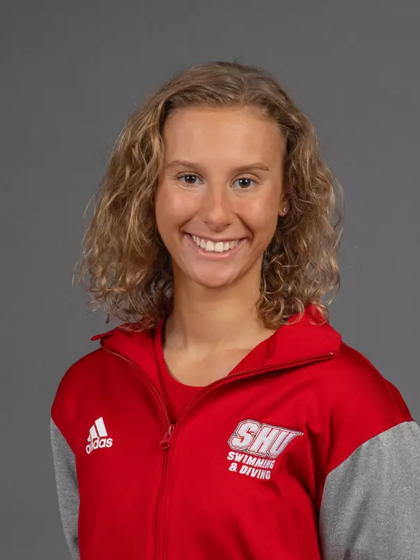 Sara Anastasi. The SHU Women's Swimming & Diving team photos taken at the Bobby Valentine Health & Recreation Center, Sacred Heart University, Fairfield, CT. Wednesday, August 30, 2023. Photo by: Mark F. Conrad