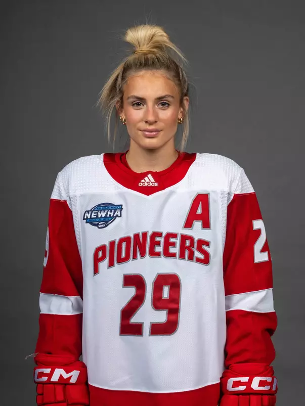Sydney Antonakis. The SHU Women's Ice Hockey team photos taken at the Martire Family Arena, Sacred Heart University's West Campus, Fairfield, CT.. Friday, September 1, 2023. Photo by: Mark F. Conrad
