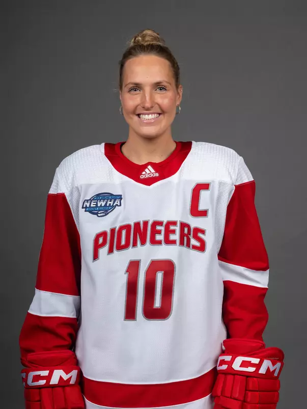 Erin Fleming. The SHU Women's Ice Hockey team photos taken at the Martire Family Arena, Sacred Heart University's West Campus, Fairfield, CT.. Friday, September 1, 2023. Photo by: Mark F. Conrad