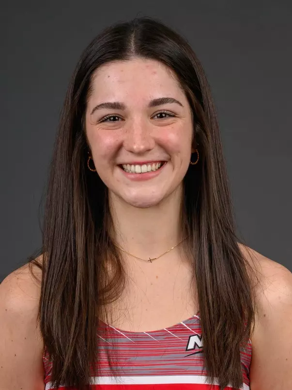 Chloe Amos. The SHU Track team photos taken at the Martire Center for the Liberal Arts, Sacred Heart University, Fairfield, CT. Monday, January 8, 2024. Photo by: Mark F. Conrad