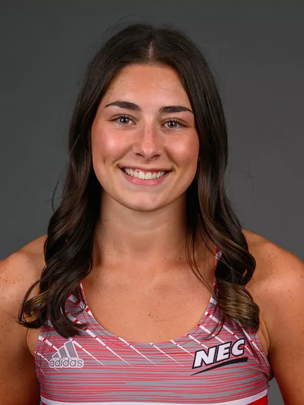 Madeline Archangelo. The SHU Track team photos taken at the Martire Center for the Liberal Arts, Sacred Heart University, Fairfield, CT. Monday, January 8, 2024. Photo by: Mark F. Conrad