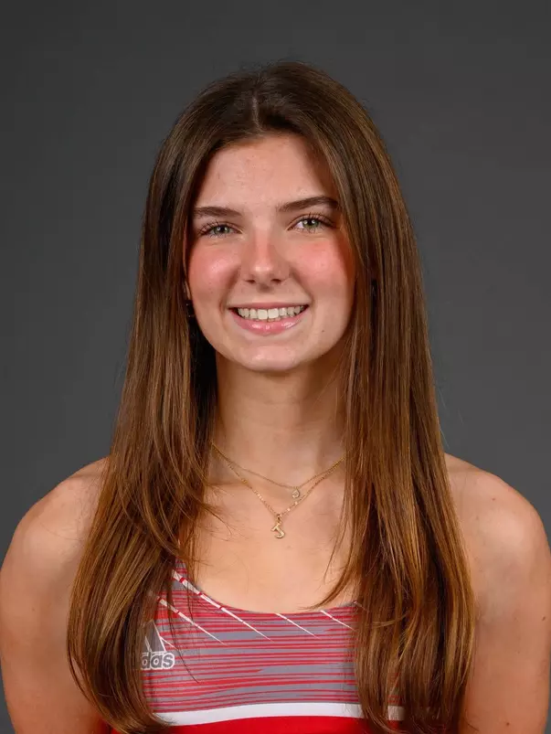 Jillian Audette. The SHU Track team photos taken at the Martire Center for the Liberal Arts, Sacred Heart University, Fairfield, CT. Monday, January 8, 2024. Photo by: Mark F. Conrad