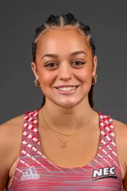 Diamani Canuto. The SHU Track team photos taken at the Martire Center for the Liberal Arts, Sacred Heart University, Fairfield, CT. Monday, January 8, 2024. Photo by: Mark F. Conrad