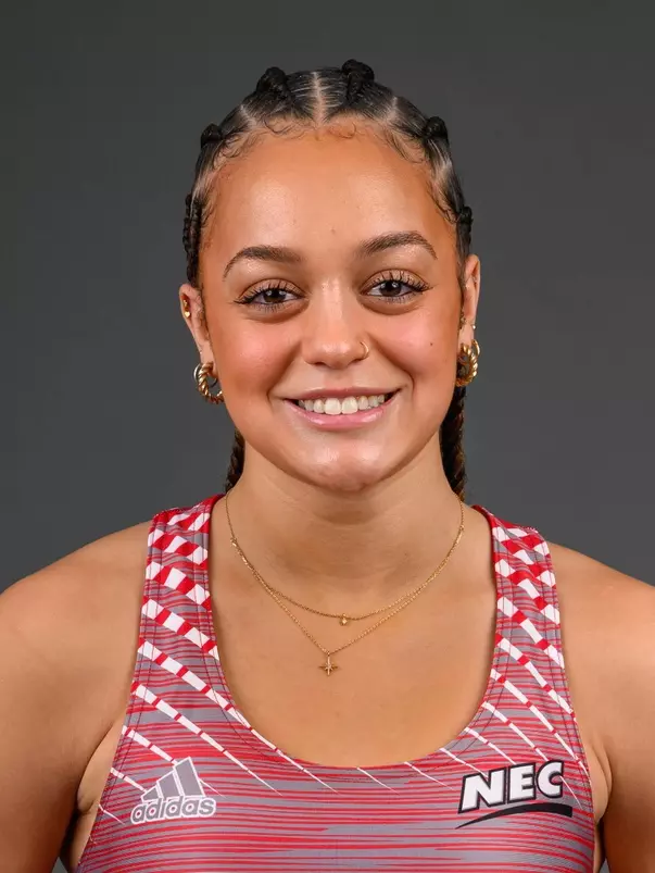 Diamani Canuto. The SHU Track team photos taken at the Martire Center for the Liberal Arts, Sacred Heart University, Fairfield, CT. Monday, January 8, 2024. Photo by: Mark F. Conrad