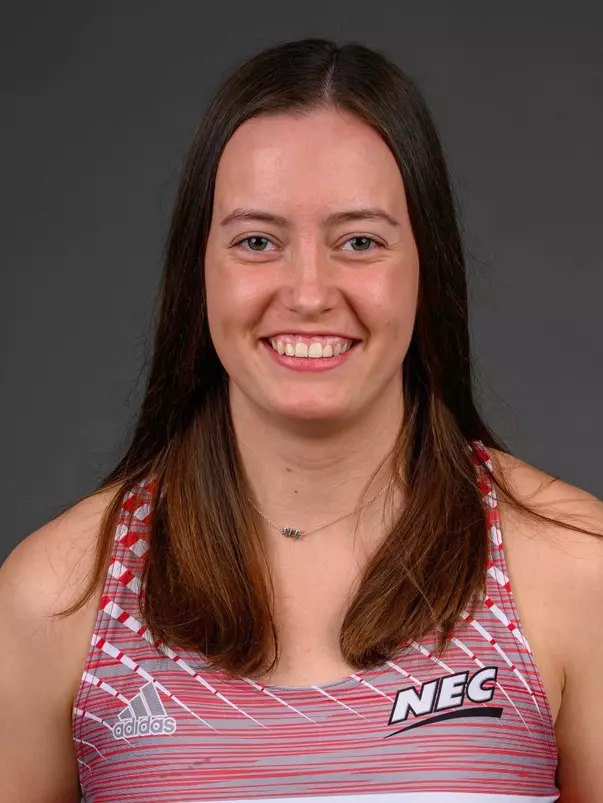 Tori Chorzepa. The SHU Track team photos taken at the Martire Center for the Liberal Arts, Sacred Heart University, Fairfield, CT. Monday, January 8, 2024. Photo by: Mark F. Conrad