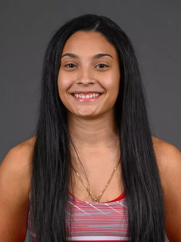 Alexus Delgado. The SHU Track team photos taken at the Martire Center for the Liberal Arts, Sacred Heart University, Fairfield, CT. Monday, January 8, 2024. Photo by: Mark F. Conrad