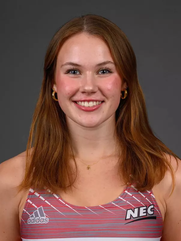 Erin Dunn. The SHU Track team photos taken at the Martire Center for the Liberal Arts, Sacred Heart University, Fairfield, CT. Monday, January 8, 2024. Photo by: Mark F. Conrad