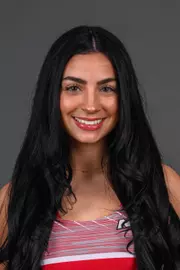 Maggie Gillespie. The SHU Track team photos taken at the Martire Center for the Liberal Arts, Sacred Heart University, Fairfield, CT. Monday, January 8, 2024. Photo by: Mark F. Conrad