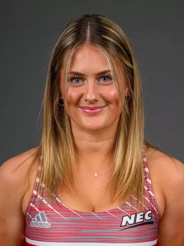 Kayla Guerino. The SHU Track team photos taken at the Martire Center for the Liberal Arts, Sacred Heart University, Fairfield, CT. Monday, January 8, 2024. Photo by: Mark F. Conrad