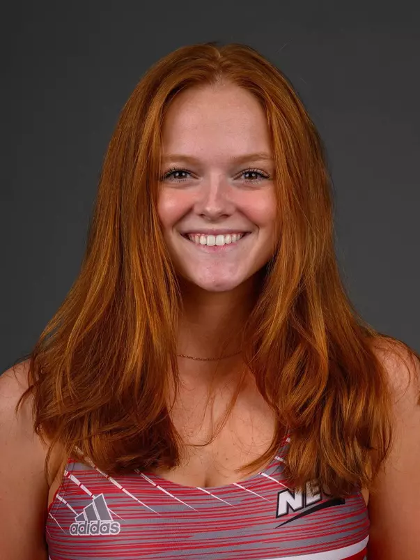 Samantha Gustin. The SHU Track team photos taken at the Martire Center for the Liberal Arts, Sacred Heart University, Fairfield, CT. Monday, January 8, 2024. Photo by: Mark F. Conrad