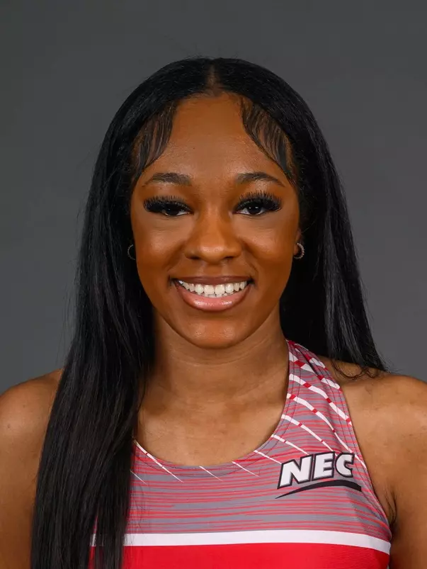 Kimora Johnson. The SHU Track team photos taken at the Martire Center for the Liberal Arts, Sacred Heart University, Fairfield, CT. Monday, January 8, 2024. Photo by: Mark F. Conrad
