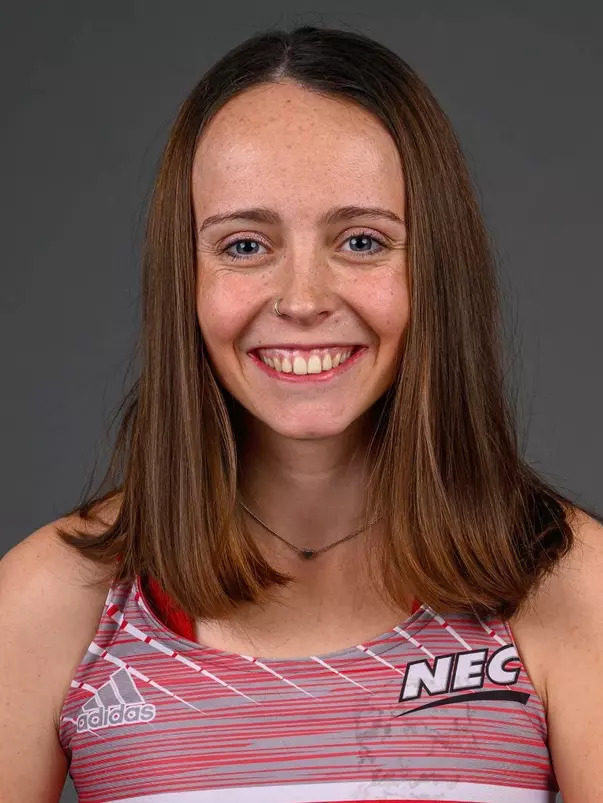 Angela Kaiser. The SHU Track team photos taken at the Martire Center for the Liberal Arts, Sacred Heart University, Fairfield, CT. Monday, January 8, 2024. Photo by: Mark F. Conrad