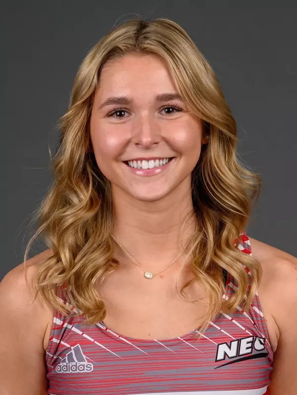 Erin Lavelle. The SHU Track team photos taken at the Martire Center for the Liberal Arts, Sacred Heart University, Fairfield, CT. Monday, January 8, 2024. Photo by: Mark F. Conrad