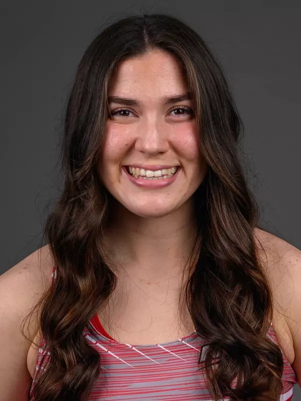 Lauren Morales. The SHU Track team photos taken at the Martire Center for the Liberal Arts, Sacred Heart University, Fairfield, CT. Monday, January 8, 2024. Photo by: Mark F. Conrad