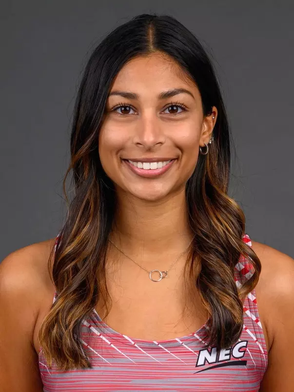 Jennifer Pasram. The SHU Track team photos taken at the Martire Center for the Liberal Arts, Sacred Heart University, Fairfield, CT. Monday, January 8, 2024. Photo by: Mark F. Conrad