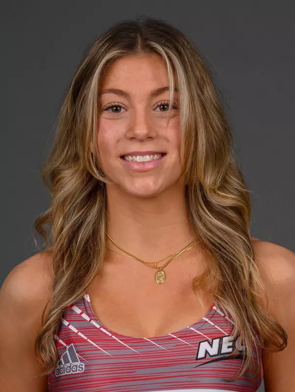 Lauryn Piccirelli. The SHU Track team photos taken at the Martire Center for the Liberal Arts, Sacred Heart University, Fairfield, CT. Monday, January 8, 2024. Photo by: Mark F. Conrad