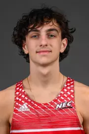 Aidan Riccardo. The SHU Track team photos taken at the Martire Center for the Liberal Arts, Sacred Heart University, Fairfield, CT. Monday, January 8, 2024. Photo by: Mark F. Conrad
