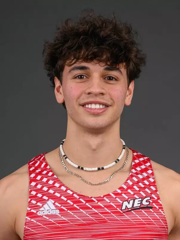 Luke Stangarone. The SHU Track team photos taken at the Martire Center for the Liberal Arts, Sacred Heart University, Fairfield, CT. Monday, January 8, 2024. Photo by: Mark F. Conrad