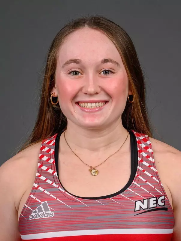 Kylie Terkildsen. The SHU Track team photos taken at the Martire Center for the Liberal Arts, Sacred Heart University, Fairfield, CT. Monday, January 8, 2024. Photo by: Mark F. Conrad