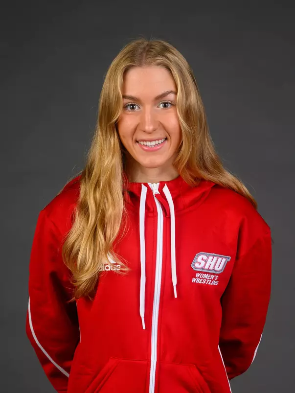 Tiffany Stoshack. The SHU Women's Wrestling team held their Media Day today at the Guest House, on Sacred Heart University's West Campus, Fairfield, CT. Wednesday, October 2, 2024. Photo by: Mark F. Conrad