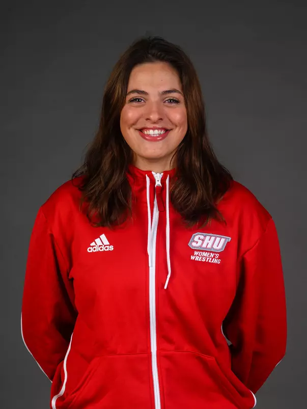 Katie Vogt-Shields. The SHU Women's Wrestling team held their Media Day today at the Guest House, on Sacred Heart University's West Campus, Fairfield, CT. Wednesday, October 2, 2024. Photo by: Mark F. Conrad