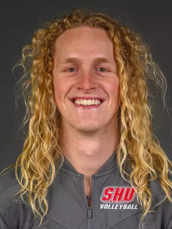 Angus Henricks. SHU Men's Volleyball team headshots taken today at the Guest House on the Sacred Heart University's West Campus, Fairfield, CT. Tuesday, October 1, 2024. Photo by: Mark F. Conrad