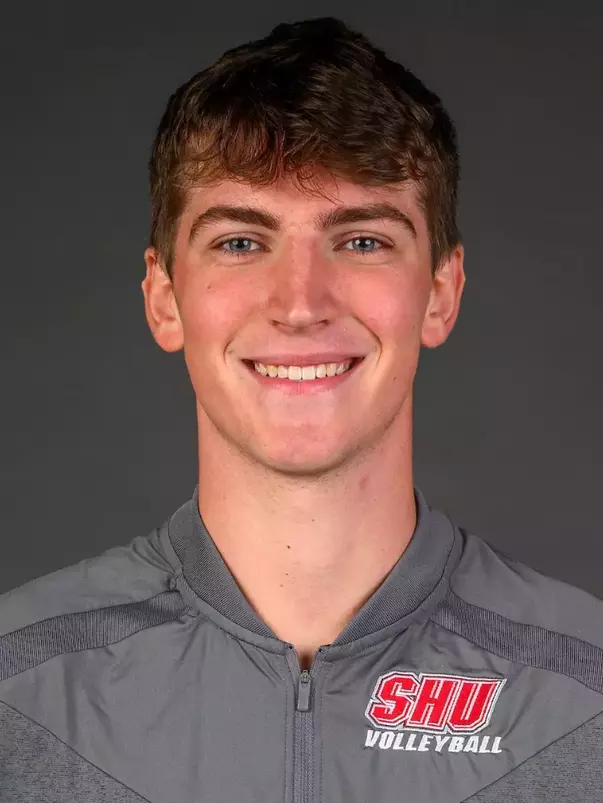 Carter Lyons. SHU Men's Volleyball team headshots taken today at the Guest House on the Sacred Heart University's West Campus, Fairfield, CT. Tuesday, October 1, 2024. Photo by: Mark F. Conrad