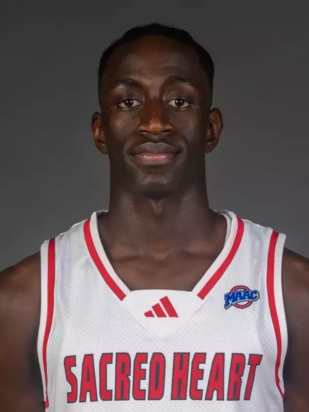 Fallou Gueye. The SHU Men's Basketball team's Media Day was held today at the Guest House on the Sacred Heart University's West Campus, Fairfield, CT. Tuesday, October 1, 2024. Photo by: Mark F. Conrad