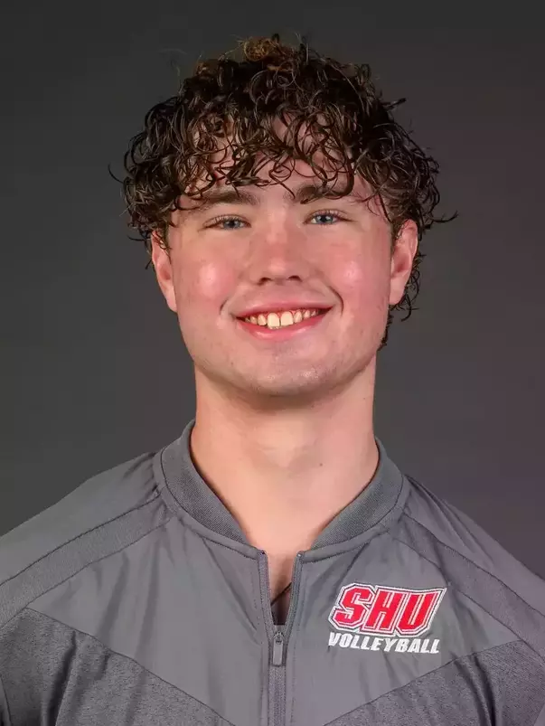 Zach Flynn. SHU Men's Volleyball team headshots taken today at the Guest House on the Sacred Heart University's West Campus, Fairfield, CT. Tuesday, October 1, 2024. Photo by: Mark F. Conrad