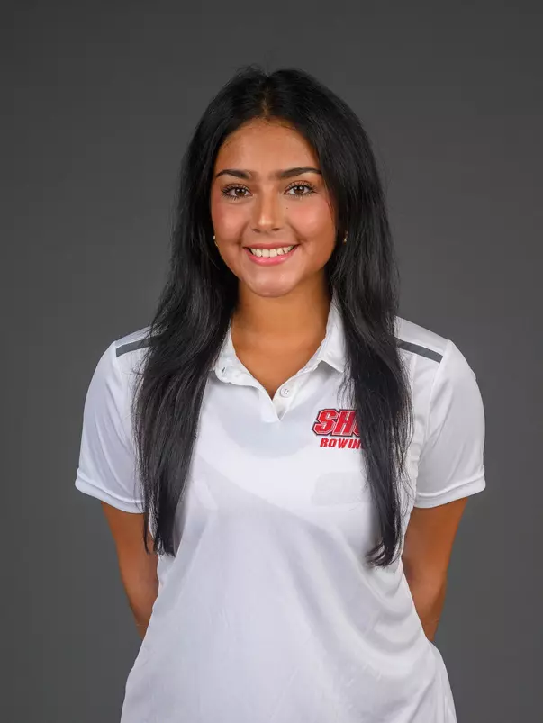 Sara Bojorque. The SHU Rowing team's Media Day was held today at the Guest House on Sacred Heart Universitry's West Campus, Fairfield, CT. Tuesday, October 22, 2024. Photo by: Mark F. Conrad