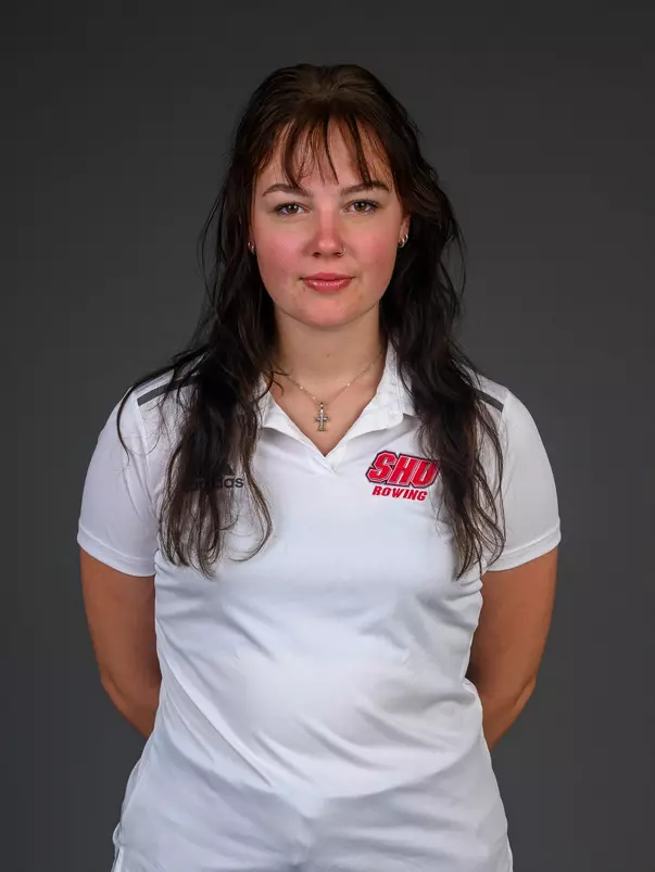 Jane Kurkowski. The SHU Rowing team's Media Day was held today at the Guest House on Sacred Heart Universitry's West Campus, Fairfield, CT. Tuesday, October 22, 2024. Photo by: Mark F. Conrad